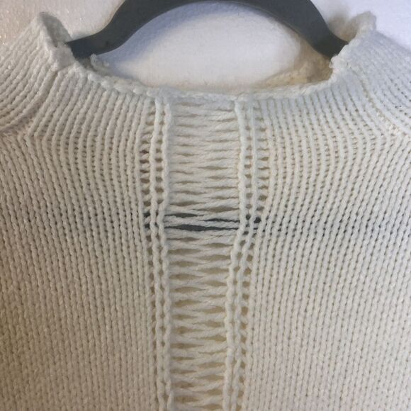 Altar'd State Beige Knit Fair Isle Balloon Sleeve Sweater size small - Picture 5 of 7